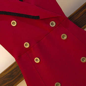 Rochie elegantă de damă cu nasturi și mărimi până la 4XL în negru, alb și roșu