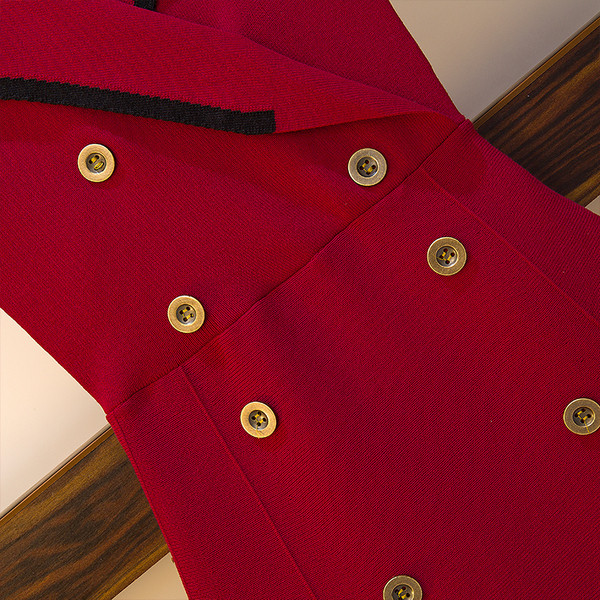 Rochie elegantă de damă cu nasturi și mărimi până la 4XL în negru, alb și roșu