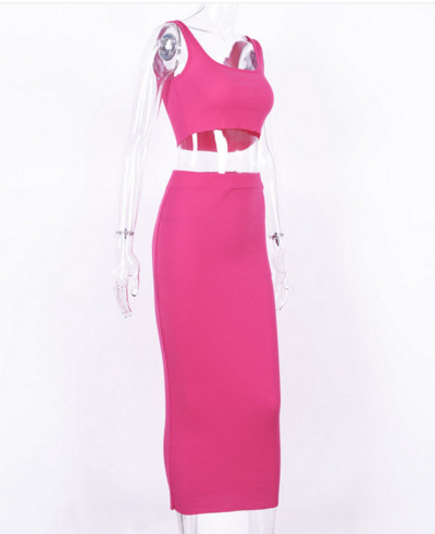 Κομψό και μοντέρνο γυναικείο σετ  φούστα και αμάνικο σε διάφορα χρώματα