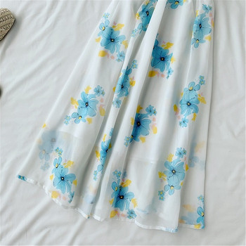 Rochie moderna de dama cu model floral