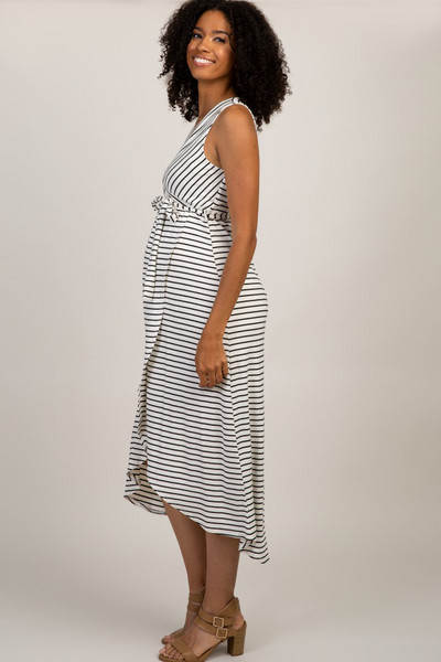 Rochie casual de dama pentru gravide cu decolteu in V in mai multe culori