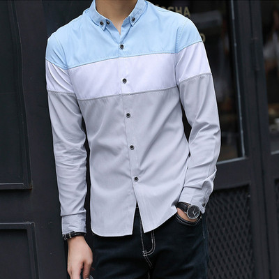 Camasa barbateasca model nou in patru culori cu maneci lungi