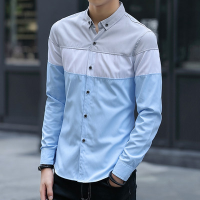 Camasa barbateasca model nou in patru culori cu maneci lungi