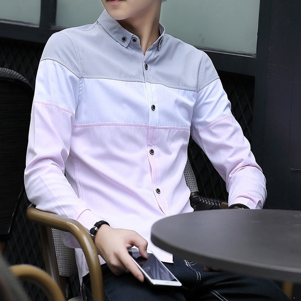 Camasa barbateasca model nou in patru culori cu maneci lungi