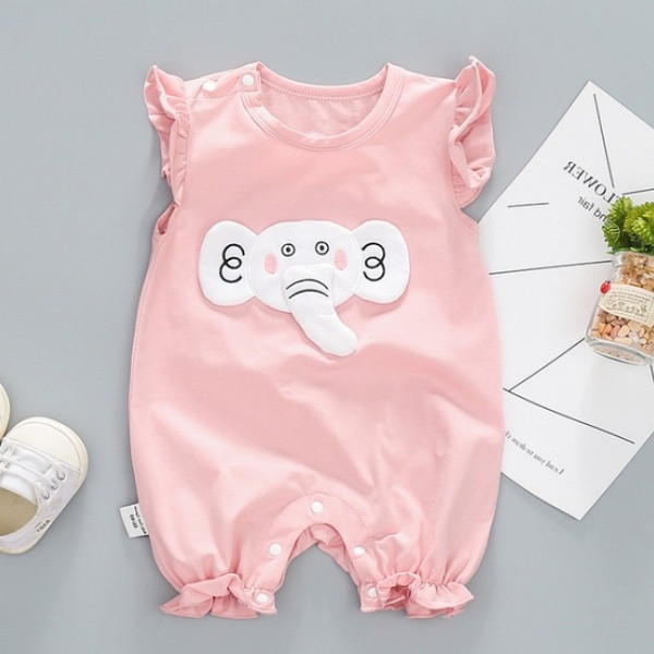 Model nou de salopete bebelusi pentru fete in albastru si roz