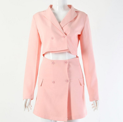 Κομψό και μοντέρνο γυναικείο σετ  σε μαύρο, ροζ και κόκκινο χρώμα