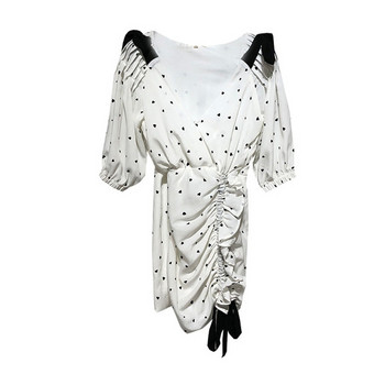 Rochie de dama alb cu aplicatie - inima