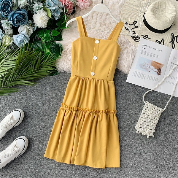 Rochie de dama cu nasturi in mai multe culori