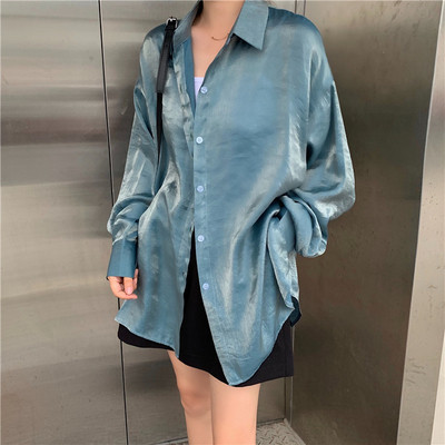 Cămașă lungă de damă actuală în trei culori