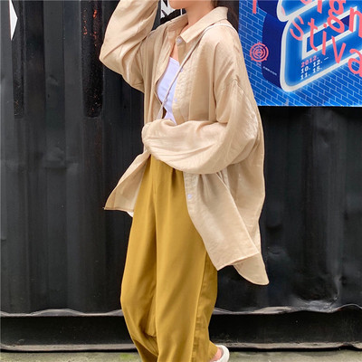 Cămașă lungă de damă actuală în trei culori