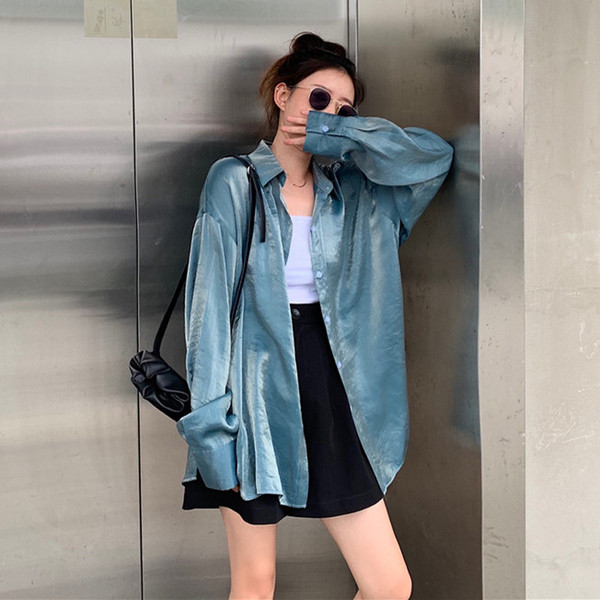 Cămașă lungă de damă actuală în trei culori