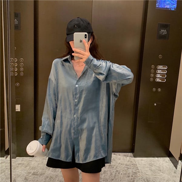 Cămașă lungă de damă actuală în trei culori