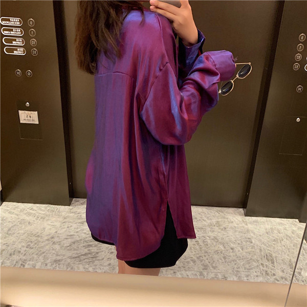 Cămașă lungă de damă actuală în trei culori