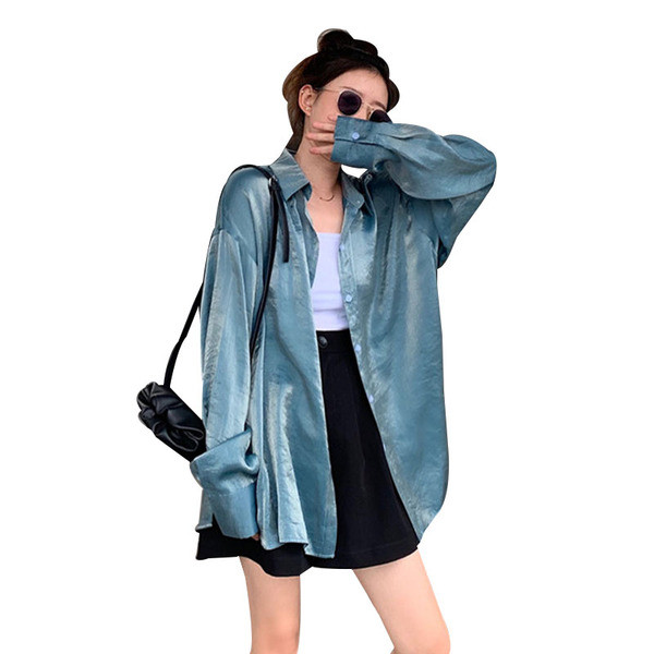 Cămașă lungă de damă actuală în trei culori