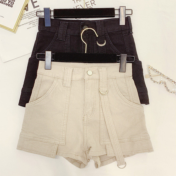 Pantaloni scurti de dama in doua culori