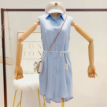 Rochie de dama cu guler in trei culori