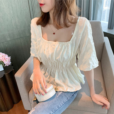 Bluză de damă modernă elastică în două culori