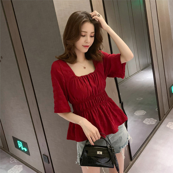 Bluză de damă modernă elastică în două culori