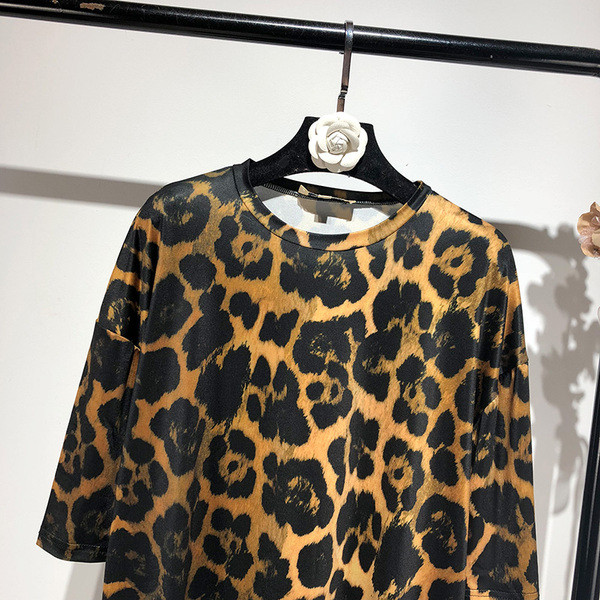 Rochie casual de dama lata cu imprimeu animal