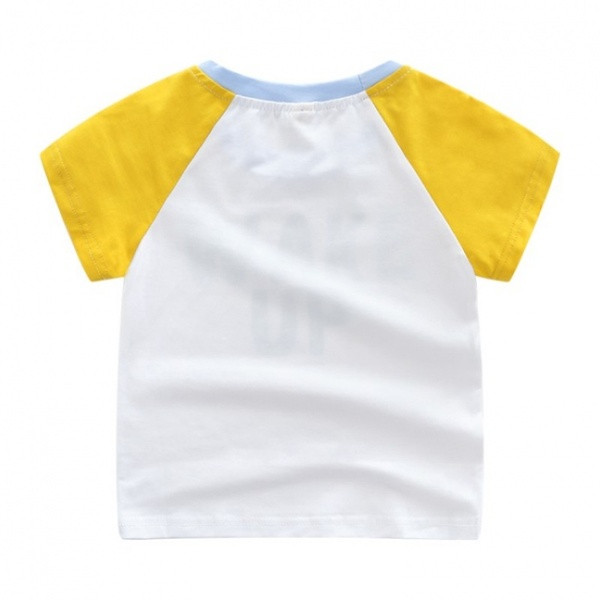 Tricou pentru copii modern cu aplicatie pentru baieti in doua culori