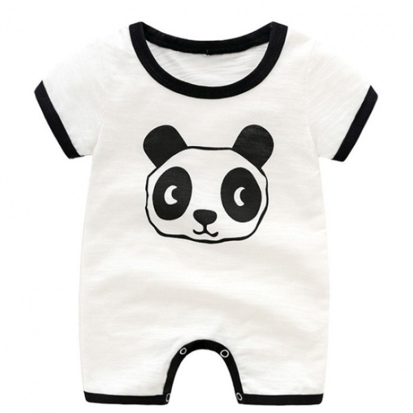 Salopetă modernă pentru copii pentru băieți în alb și portocaliu