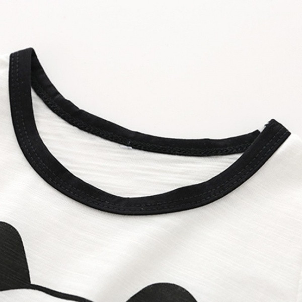 Salopetă modernă pentru copii pentru băieți în alb și portocaliu