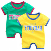 Salopeta zilnica pentru bebelusi pentru baieti si fete in verde si galben