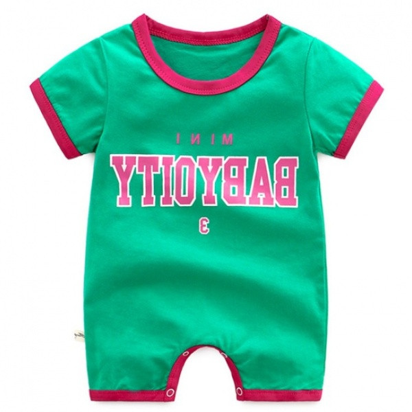 Salopeta zilnica pentru bebelusi pentru baieti si fete in verde si galben