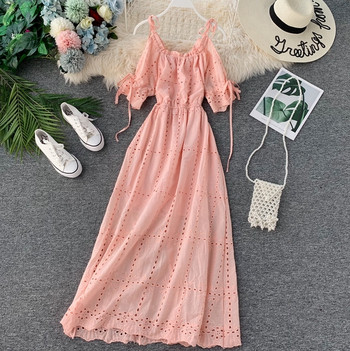 Rochie de dama moderna cu bretele in mai multe culori