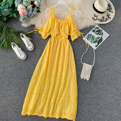 Rochie de dama moderna cu bretele in mai multe culori