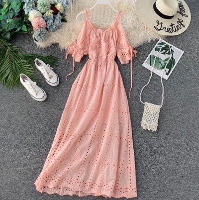 Rochie de dama moderna cu bretele in mai multe culori