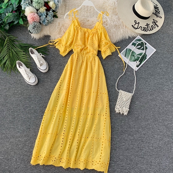 Rochie de dama moderna cu bretele in mai multe culori