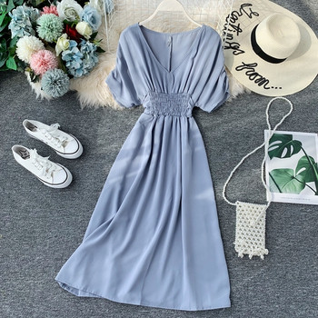 Rochie de dama cu maneca scurta in mai multe culori