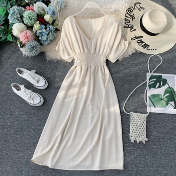 Rochie de dama cu maneca scurta in mai multe culori