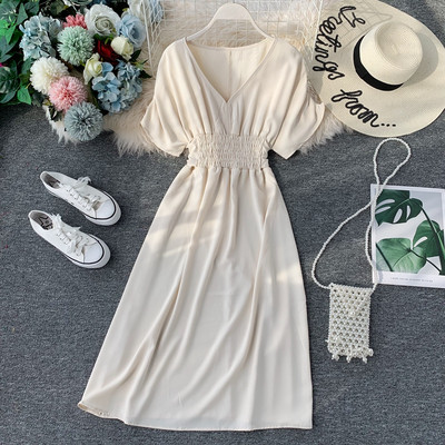 Rochie de dama cu maneca scurta in mai multe culori