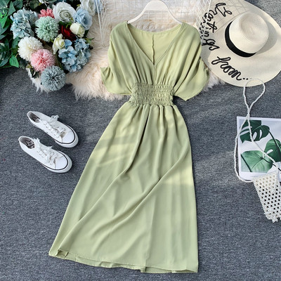 Rochie de dama cu maneca scurta in mai multe culori