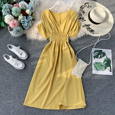 Rochie de dama cu maneca scurta in mai multe culori