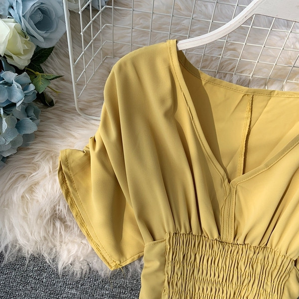 Rochie de dama cu maneca scurta in mai multe culori