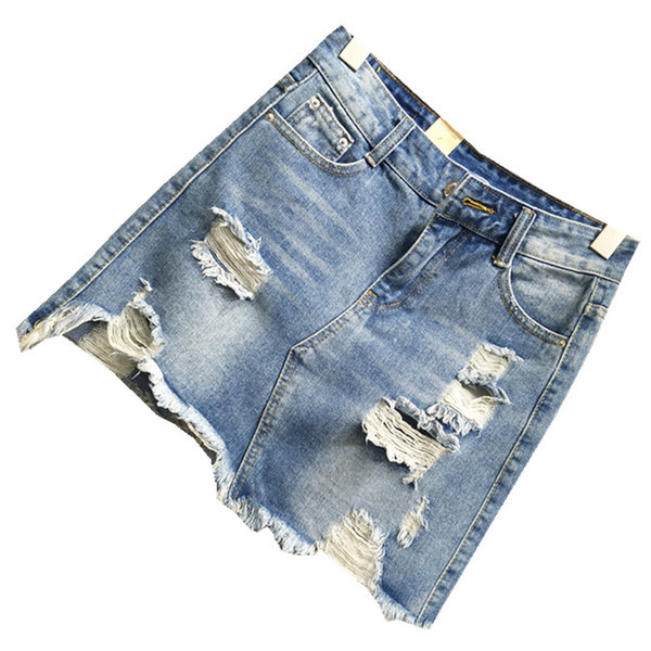 Fusta de damă actuală din denim cu talie standard