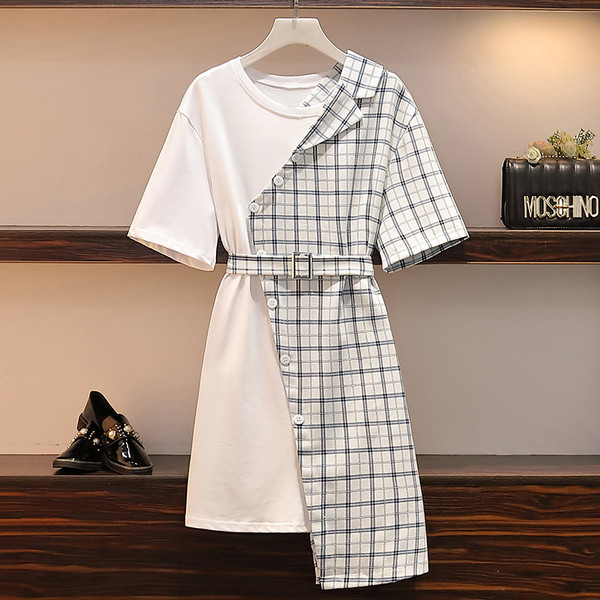 Rochie de dama moderna model asimetric in alb-negru