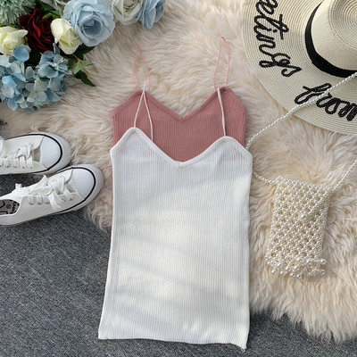 Maieu de dama cu bretele subtiri in mai multe culori