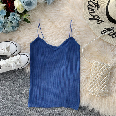 Maieu de dama cu bretele subtiri in mai multe culori