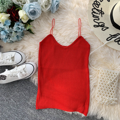 Maieu de dama cu bretele subtiri in mai multe culori