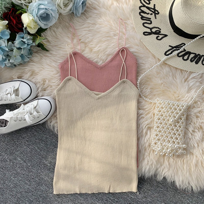 Maieu de dama cu bretele subtiri in mai multe culori