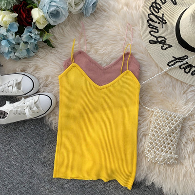 Maieu de dama cu bretele subtiri in mai multe culori