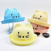 Actuala palarie de vara pentru copii cu broderie in mai multe culori