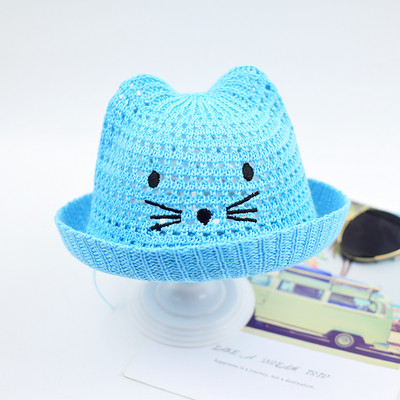 Actuala palarie de vara pentru copii cu broderie in mai multe culori