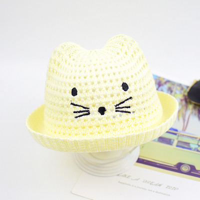 Actuala palarie de vara pentru copii cu broderie in mai multe culori