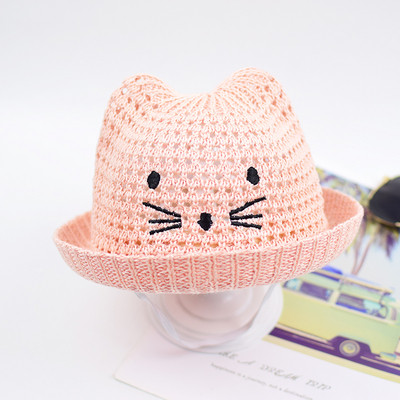 Actuala palarie de vara pentru copii cu broderie in mai multe culori