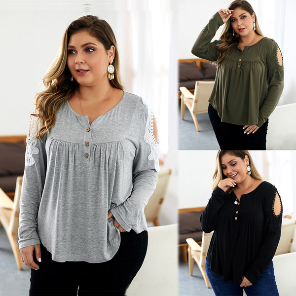 Bluză de damă modernă cu nasturi și umerii goi în verde, negru și gri